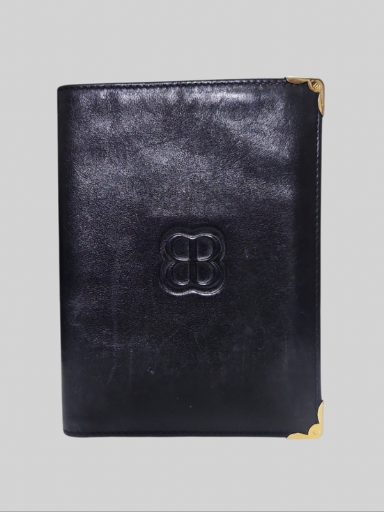 Balenciaga Handbags - Balenciaga Vintage BB Logo Leather Bifold Wallet